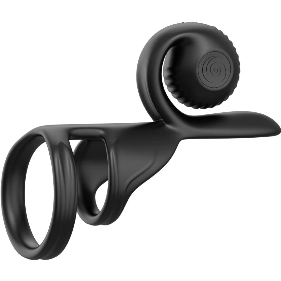SNAIL VIBE - JOVI COUPLES RING CONTROLE REMOTO PRETO